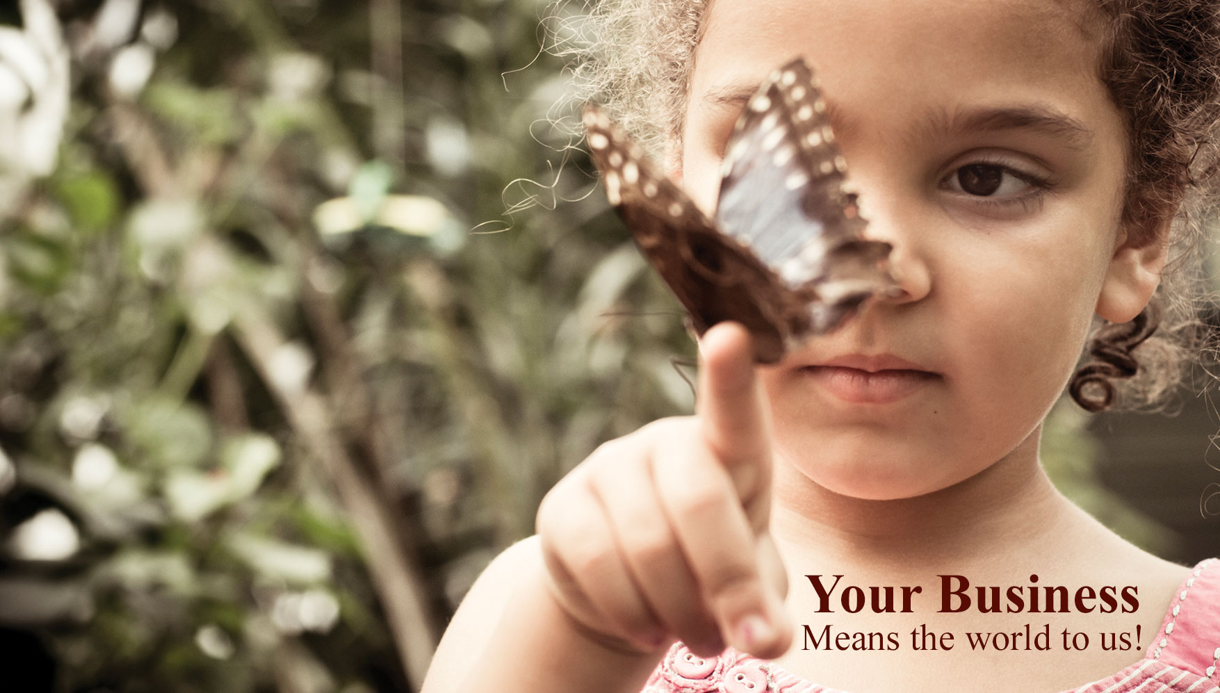 Child with butterfly