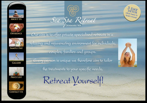 Sea Spa Retreat Website