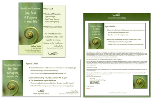 My Coach Advertising Material