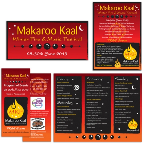 Makaroo Kaal Winter Festival Advertsing Material